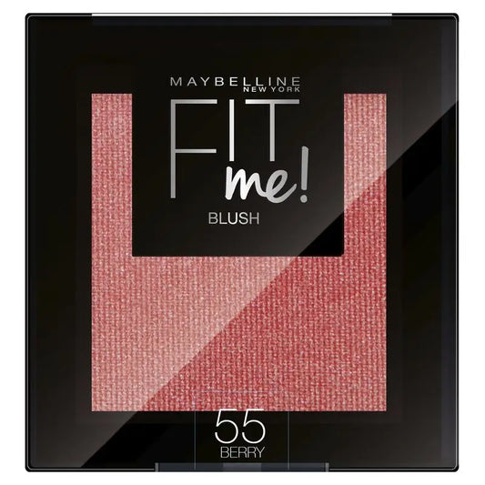 Maybelline New York Matte Powder Blush Fit Me Blush Shade 55 Berry Para Todos os Tipos de Pele. - 5Gr