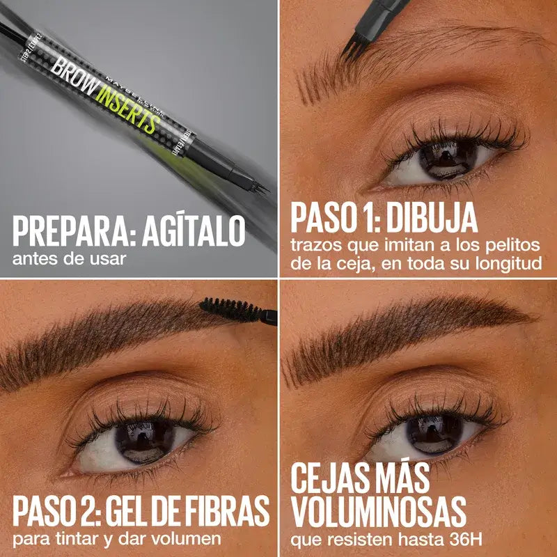 Maybelline New York Brow Insert Lápis para Sobrancelhas, Castanho Cinzento, 1,25 ml