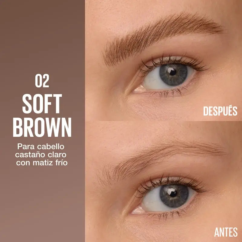 Maybelline New York Brow Insert Lápis para Sobrancelhas, Castanho Suave, 1,25 ml