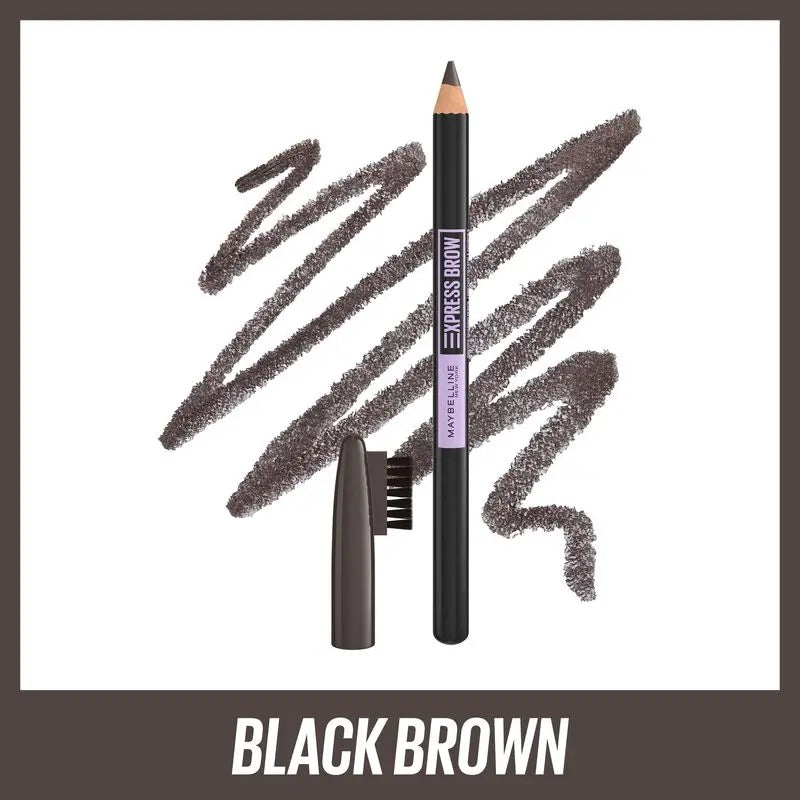 Lápis para Sobrancelhas Maybelline New York Express Brow Sombra 06 Preto Castanho