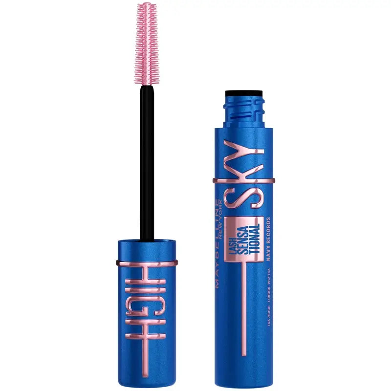 Maybelline New York Lash Sensational, Sky High Waterproof Mascara, Azul Marinho, 1 unid.