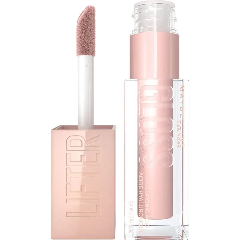 Maybelline New York Lifter Gloss Brilho Labial Sombra 02 Ice. Hidratação intensa e lábios preenchidos.