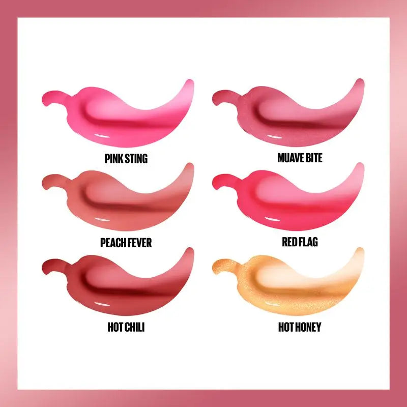 Maybelline New York Lifter Plump com Pimenta e Ácido Hialurónico, Sombra 006 Red Flag