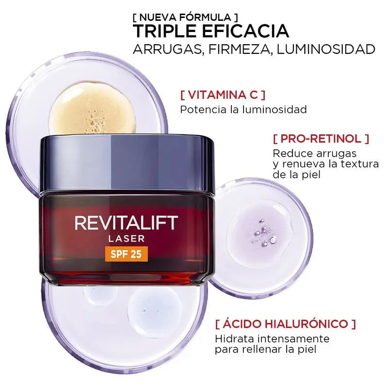 L'Oréal Paris Revitalift Creme de Dia Laser Spf25 50 ml