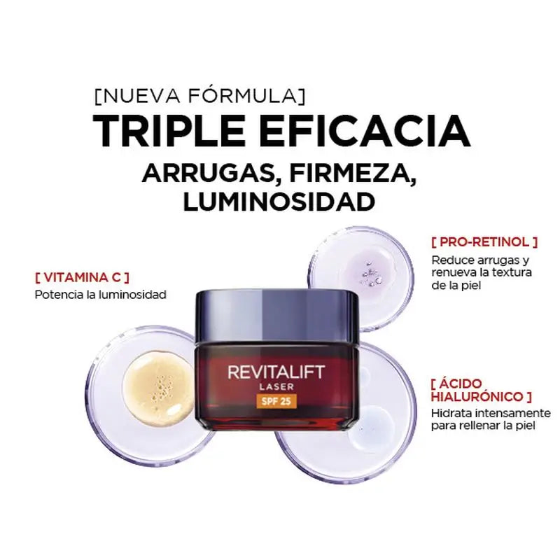 L'Oréal Paris Revitalift Creme de Dia Laser Spf25 50 ml