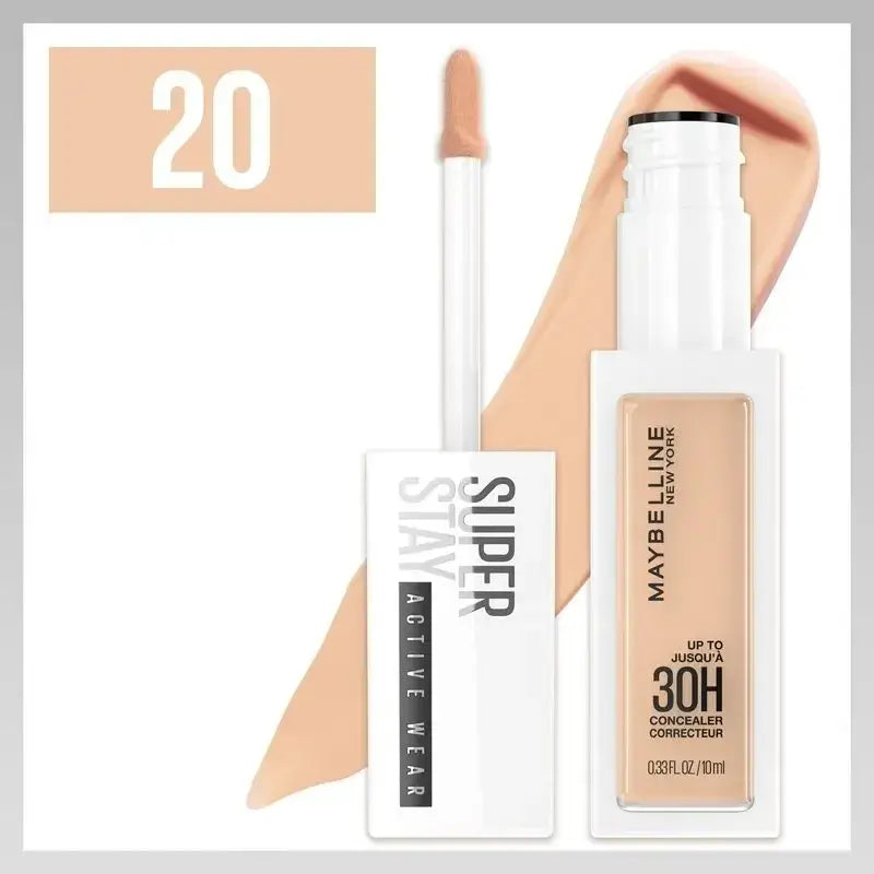 Maybelline New York Superstay Active Wear Concealer, Sombra 20 Areia