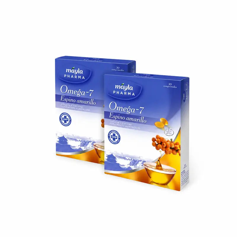 Máyla Pharma Omega-7 Sea Buckthorn Pack 2 x 30 cápsulas