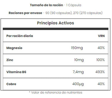 Myvitamins Zinco e Magnésio 800Mg , 270 comprimidos