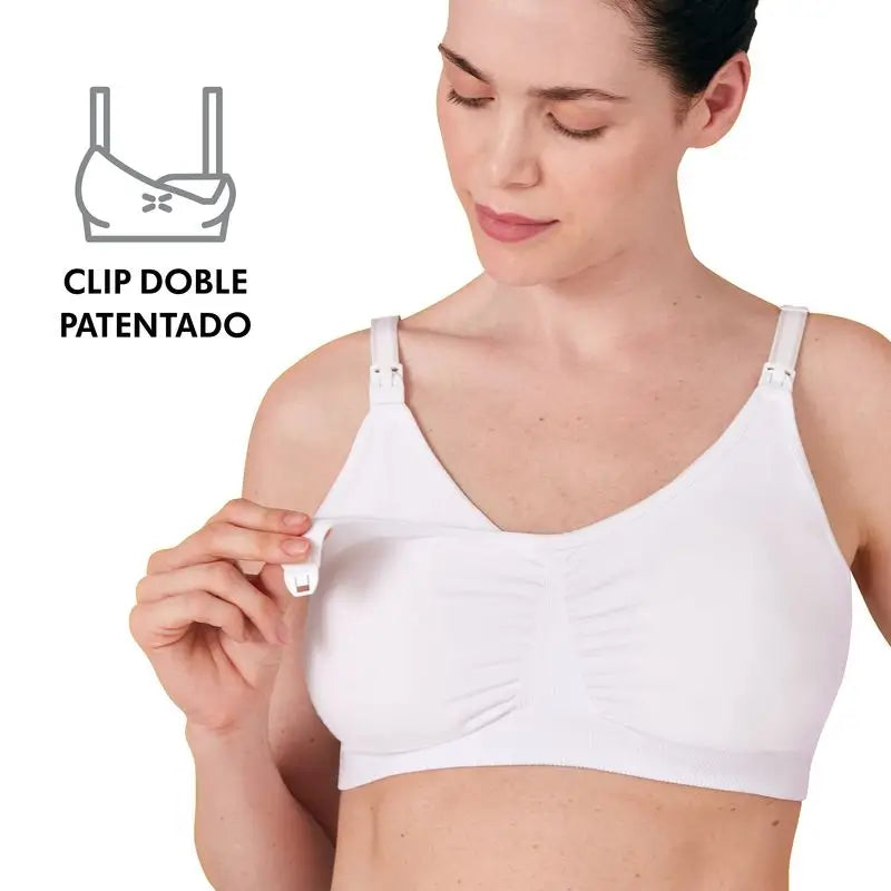 Soutien de amamentação e extração Medela 3-em-1-L branco, 1 unidade
