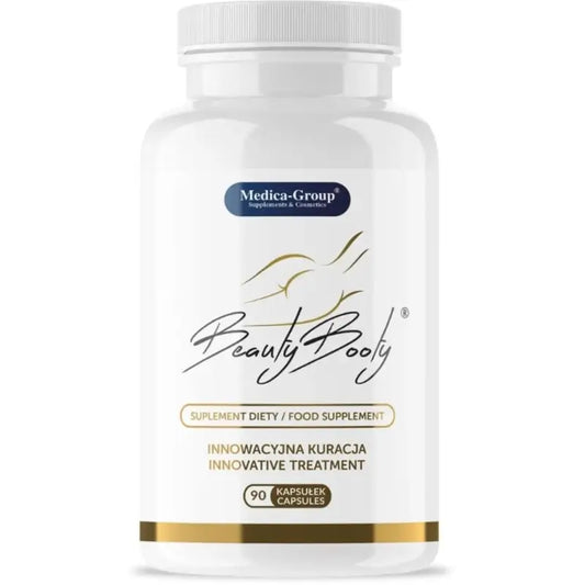 Medica Group Beautybooty Suplemento alimentar natural para a firmeza das nádegas e para o cuidado da pele, 90 cápsulas