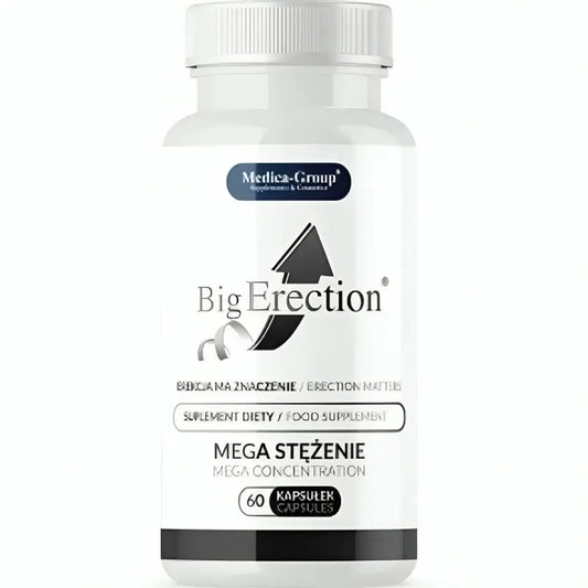 Medica Group Bigerection Suplemento alimentar natural para a vitalidade masculina e desempenho íntimo, 60 cápsulas