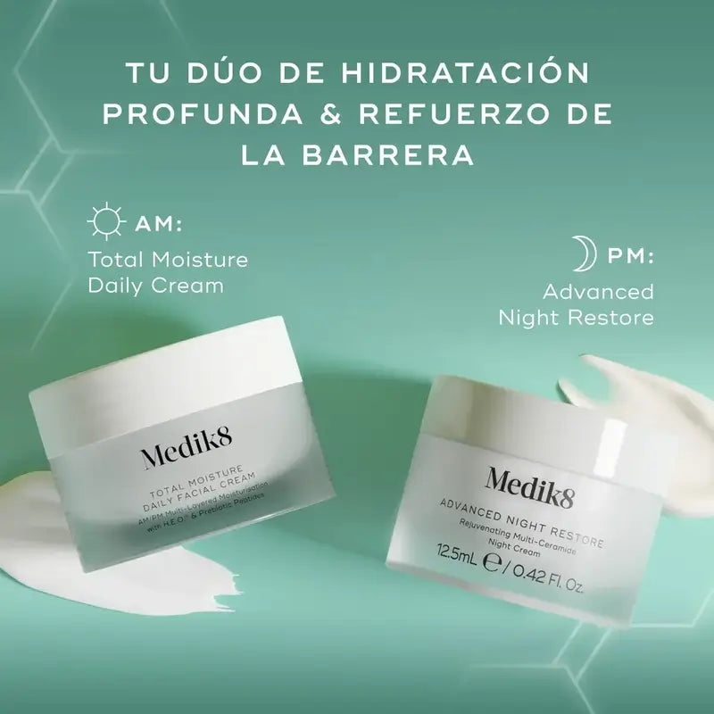 Medik8 Hydration Heroes Try Me Sizes Total Moisture Daily Facial Cream 12,5Ml + Advanced Night Restore 12,5Ml