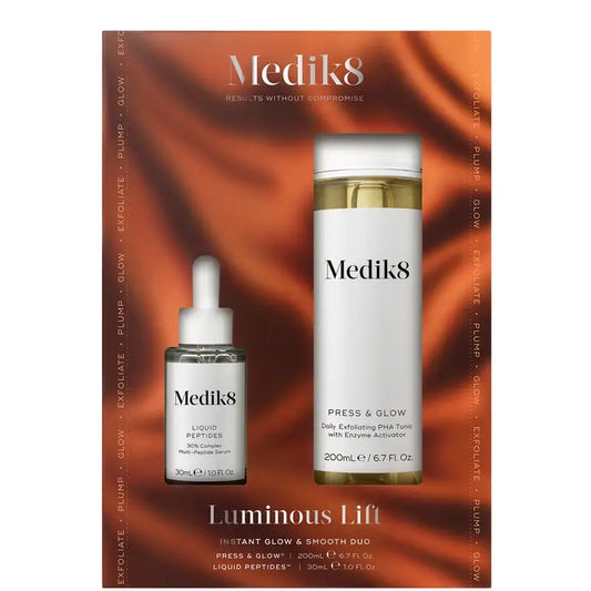 Medik8 Luminous Lift Press Glow 200 ml + Peptídeos Líquidos 30 ml