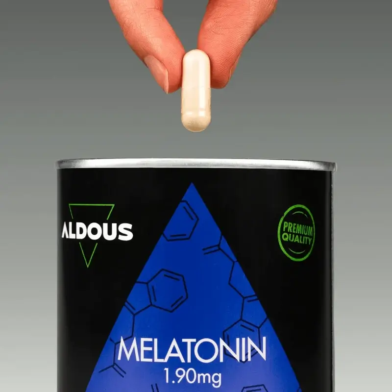 Aldous Labs Melatonina com 5HTP, Magnésio, Valeriana e Vitamina B6
