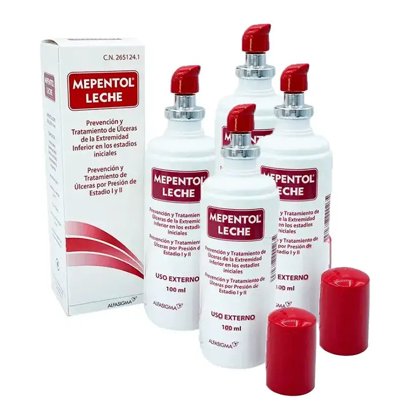 Mepentol Sore Emulsion Milk, 4 x 100 ml