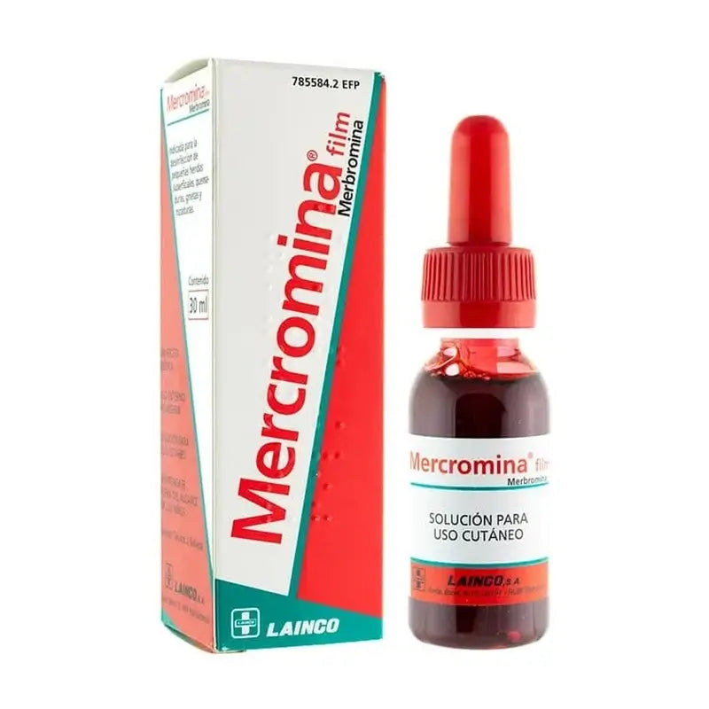 Mercurocromo Película 20 mg/ml Solução tópica 30 ml