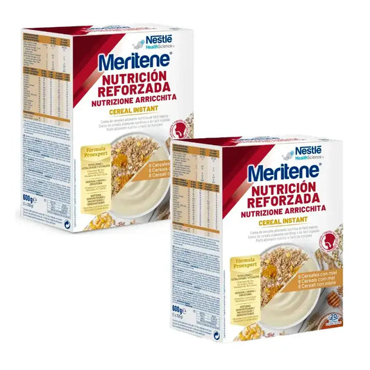 Meritene Cereal Creme Instantâneo de 8 Cereais com Mel Pack 2 x 300 gramas