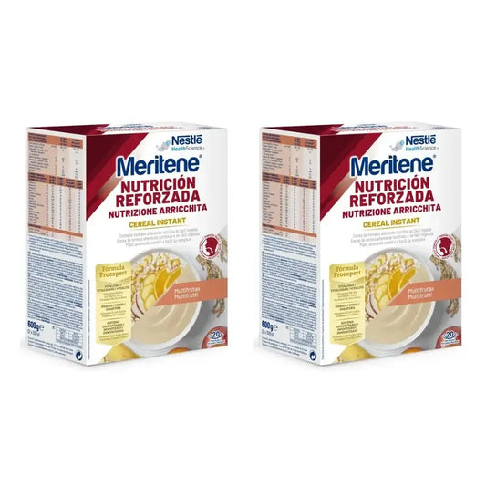 Meritene Cereal Creme Instantâneo Multifrutas, 2 X 300 Gr, Embalagem de 2