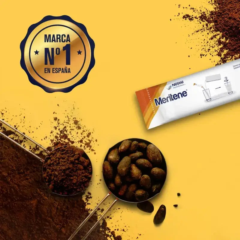 Meritene Strength & Vitality Batido de sabor a chocolate, 15 saquetas x 30 g