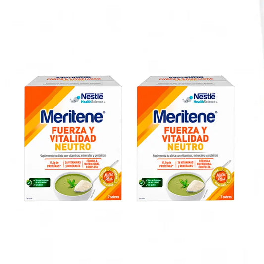 Meritene Strength & Vitality Smoothie Sabor Neutro 7X2 saquetas, 50 gr