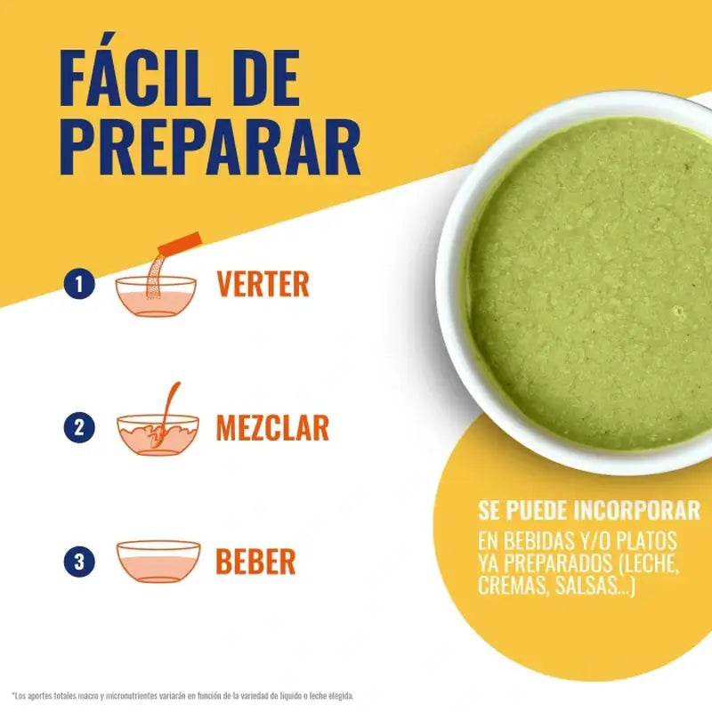 Batido Meritene Strength and Vitality Sabor Neutro, 7 saquetas x 50 gramas