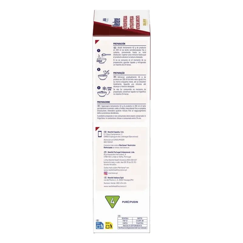 Meritene Nutrição Reforçada Cereais Instantâneos - Cacau , 1 saqueta de 520 gramas