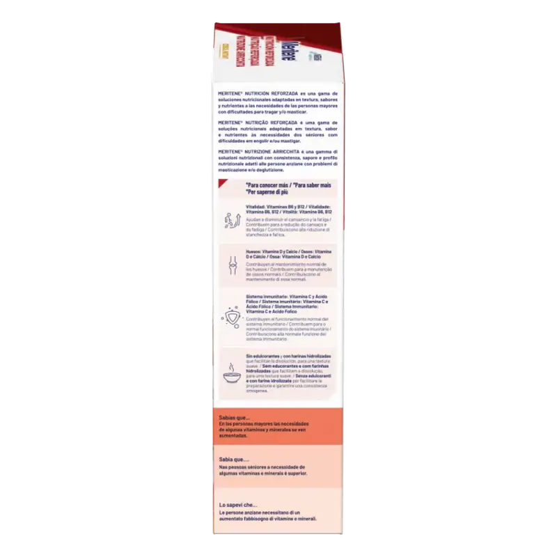 Meritene Reinforced Nutrition Cereal Instantâneo - Multifruta , 1 saqueta de 520 g
