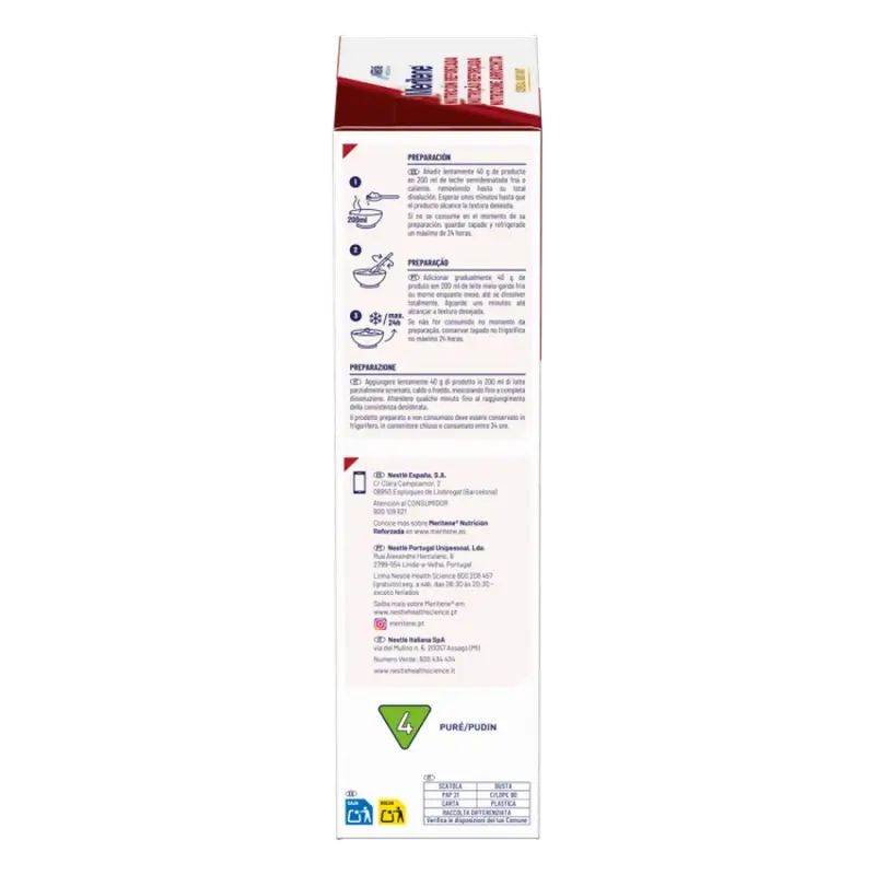 Meritene Reinforced Nutrition Cereal Instantâneo - Multifruta , 1 saqueta de 520 g