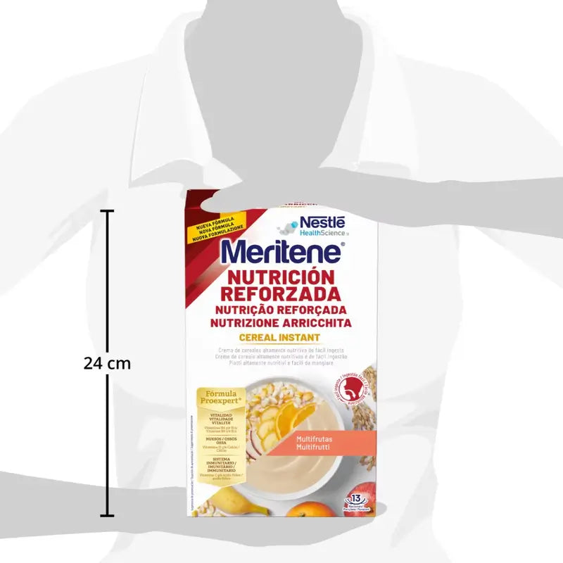 Meritene Reinforced Nutrition Cereal Instantâneo - Multifruta , 1 saqueta de 520 g