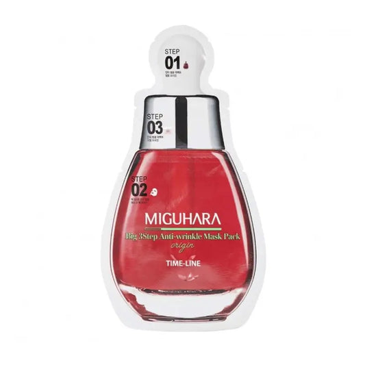 Miguhara Big 3 Step Anti-Wrinkle Mask Pack Origin , 1,7ml+2ml+25ml