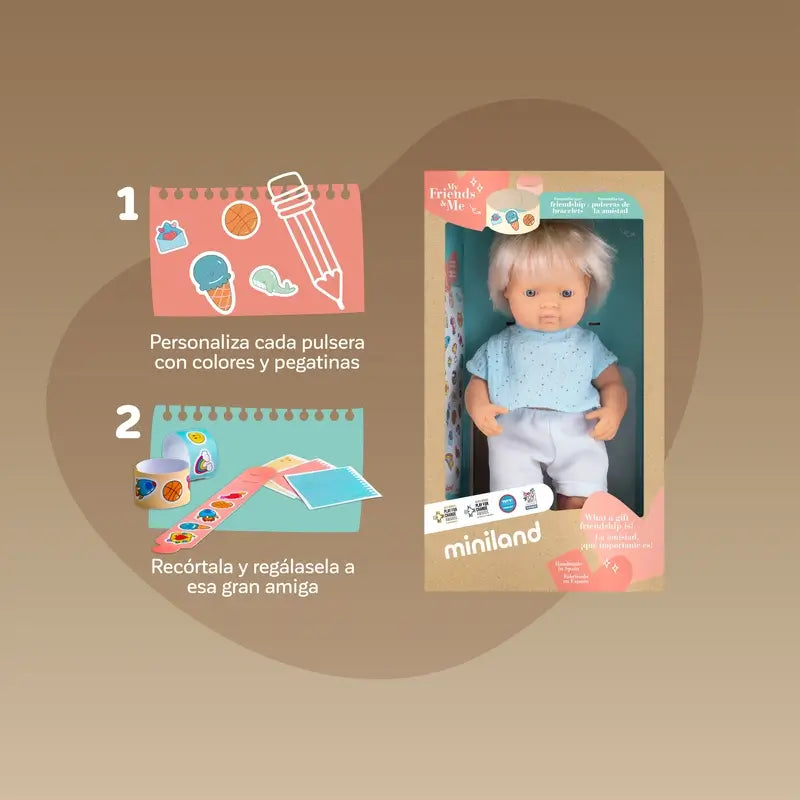 Boneca Miniland Blondie 38 Cm Meus Amigos e Eu