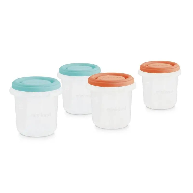 Set 4 Barattoli Ermetici Graduati 200ml Miniland - Ideali Per Latte Materno E Alimenti - Foto 6