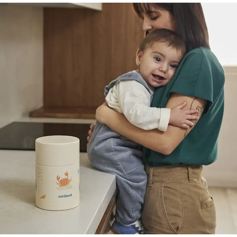 Garrafa térmica sólida Miniland 600 ml Crabsy.