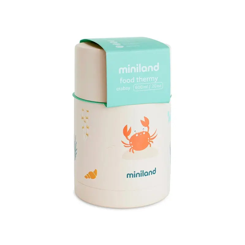 Garrafa térmica sólida Miniland 600 ml Crabsy.