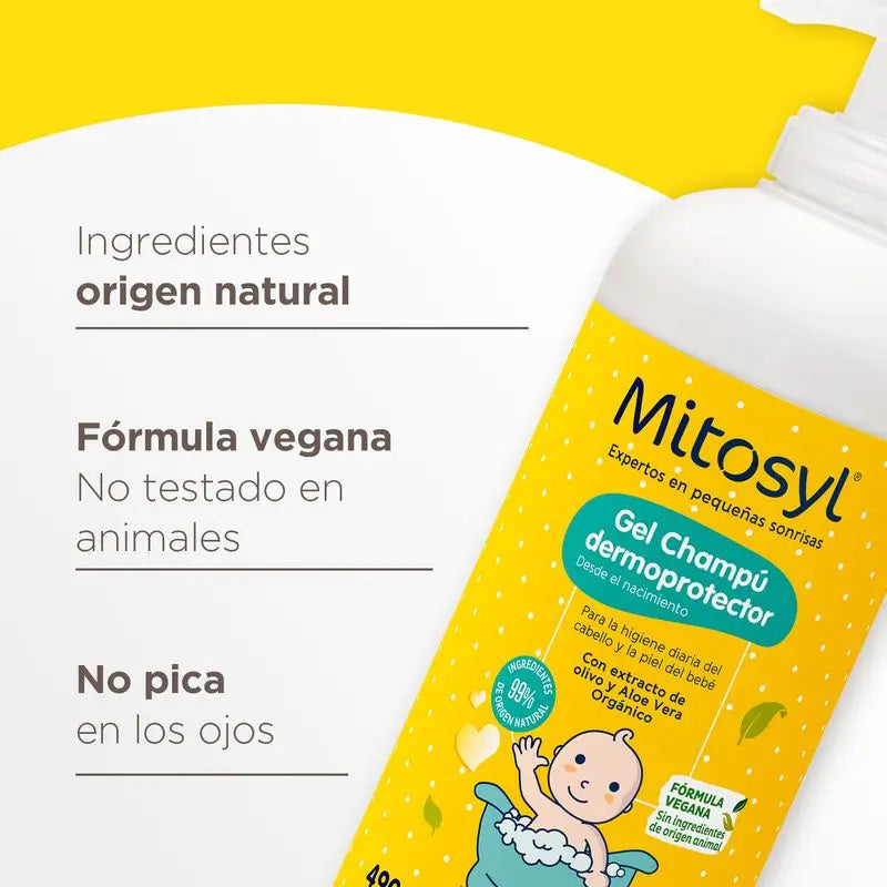 Mitosyl Baby Gel Champô Dermo-Protetor , 490 ml