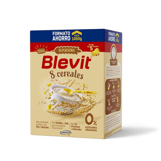 Alimento para bebé Blevit Superfibra 8 Cereais, 1000 gramas