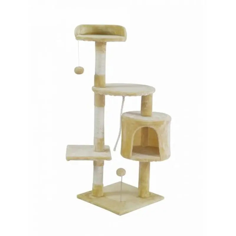 Árvore de arranhar para gatos Mobiclinic Medium 3 Heights 40X40X112 Cm Wild Beige