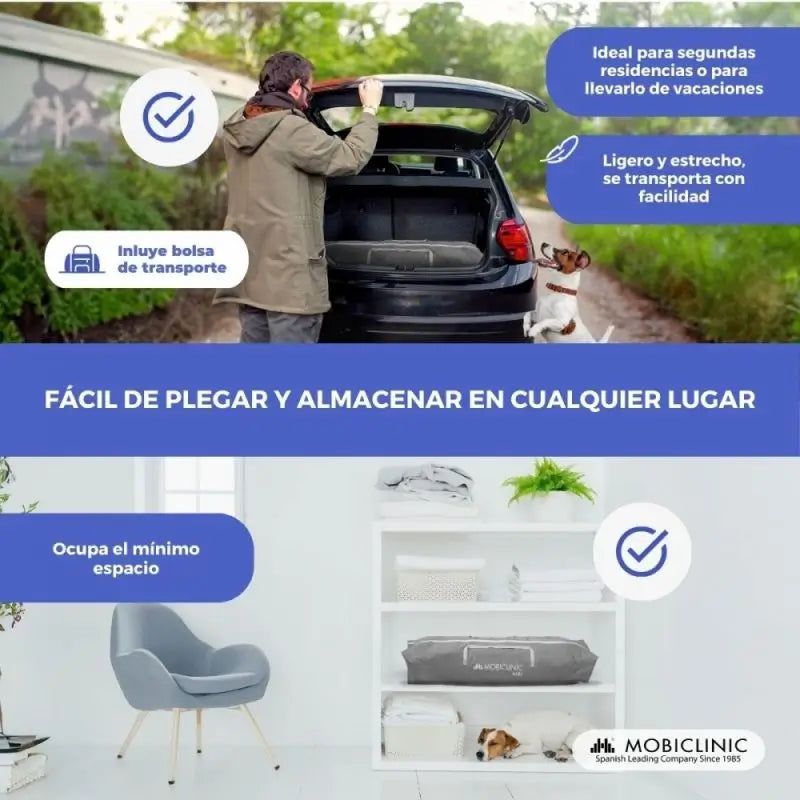 Mobiclinic Happyland Parque infantil desdobrável Cinzento