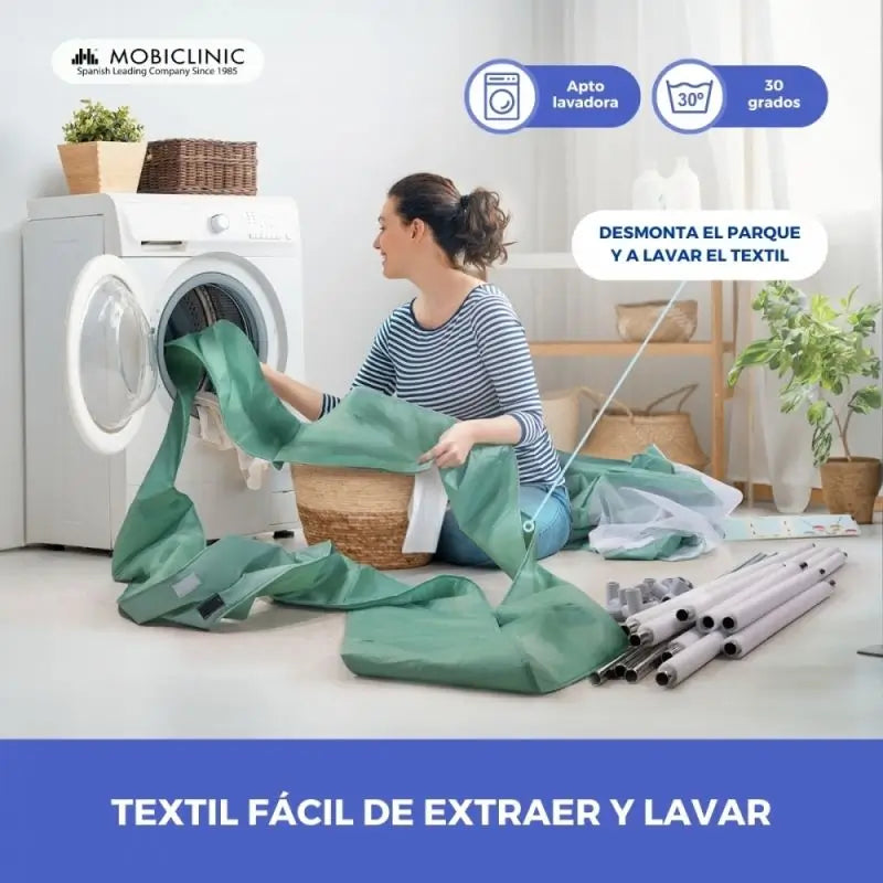 Mobiclinic Happyland Parque infantil desdobrável verde