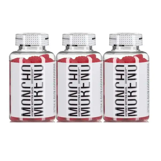 Moncho Moreno Gummys Better Hair, Embalagem 3 x 60 unidades