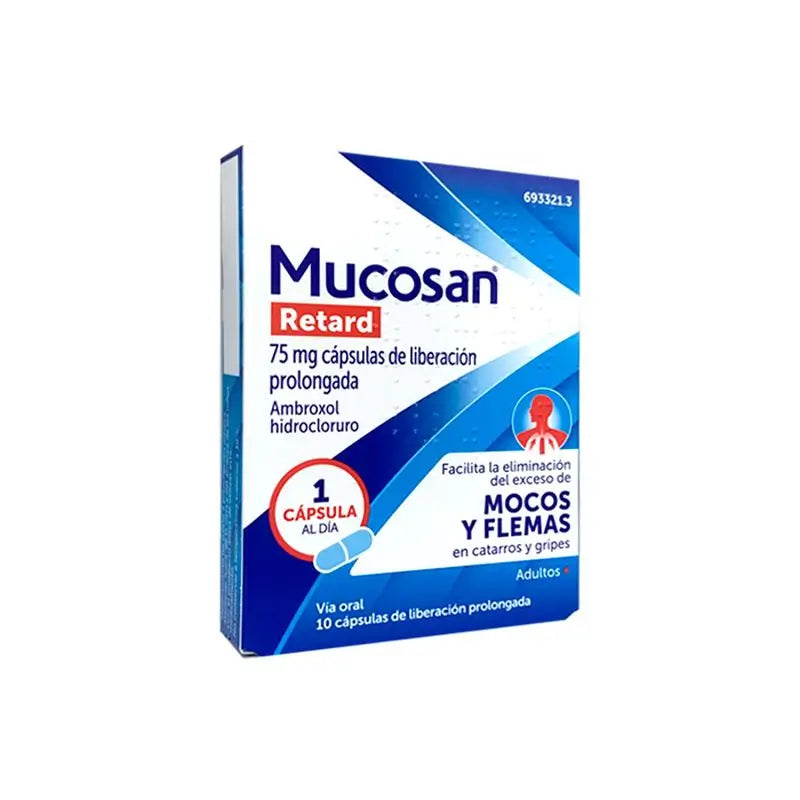 Mucosan Retard 75Mg libertação prolongada, 10 cápsulas