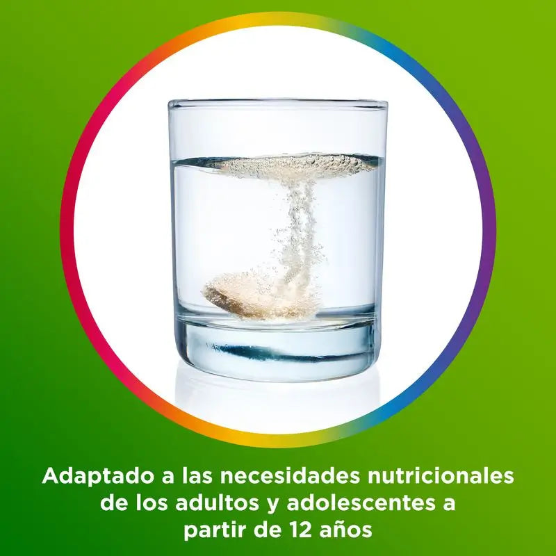 Multicentrum Complemento alimenticio multivitamínico efervescente para adultos, 20 comprimidos