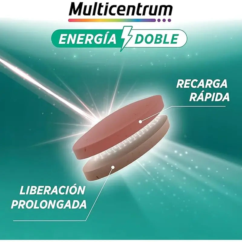 Multicentrum Energy Suplemento Alimentar Duplo, 20 comprimidos