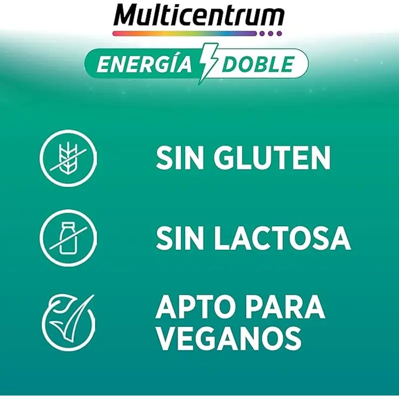 Multicentrum Energy Suplemento Alimentar Duplo, 20 comprimidos