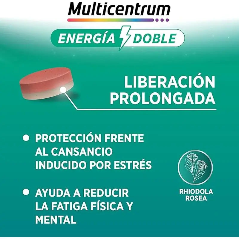 Multicentrum Energy Suplemento Alimentar Duplo, 20 comprimidos