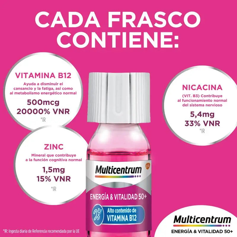 Multicentrum Energy & Vitality 50+, 30 frascos
