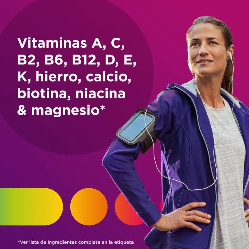 Multicentrum Selecione o complemento de alimentos multivitamínicos para adultos, 50 + 30 comprimidos