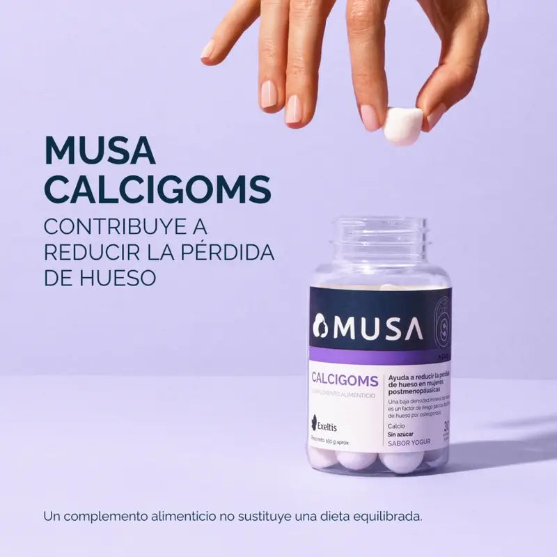 Musa Calcigoms Gummies Clacio , 3 x 30 cápsulas