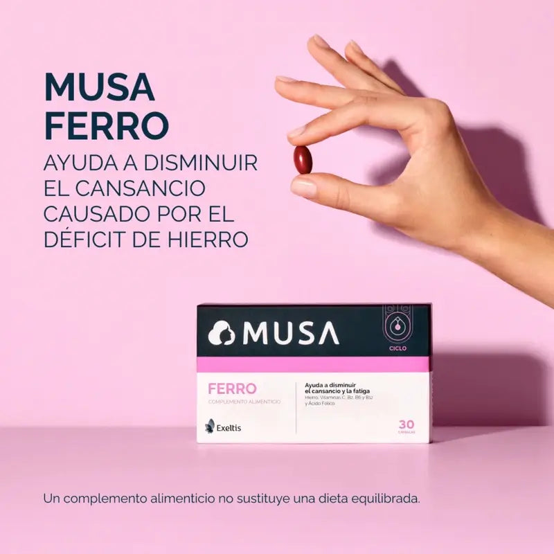 Musa Duplo Ferro Suplemento Alimentar , 2 x 30 cápsulas