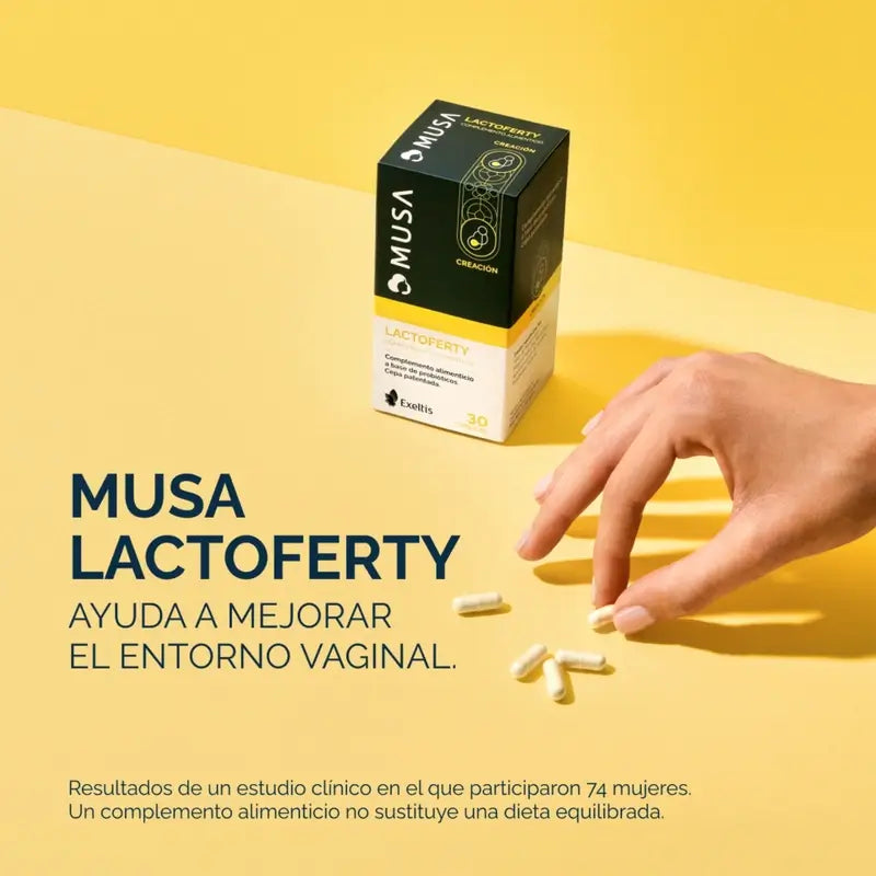 Musa Duplo Lactoferty Probiótico Fertilidade , 2 x 30 cápsulas